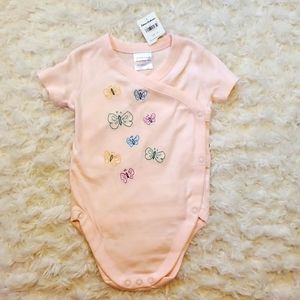 NWT Hanna Andersson Baby Girl 18 month 75 cm onesie butterflies